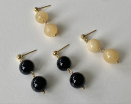 Bybjor Natural Beads Chunky Earrings