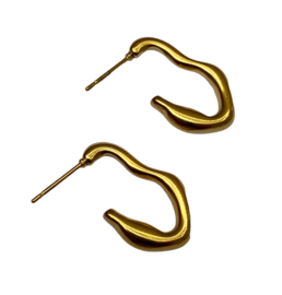 Bybjor Golden Wave Earstuds