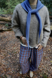 Bybjor Merino Wool Large Scarf "Blue Jeans-Melange"