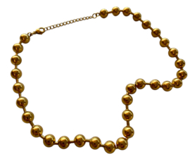 Bybjor Chunky Golden Beads Necklace