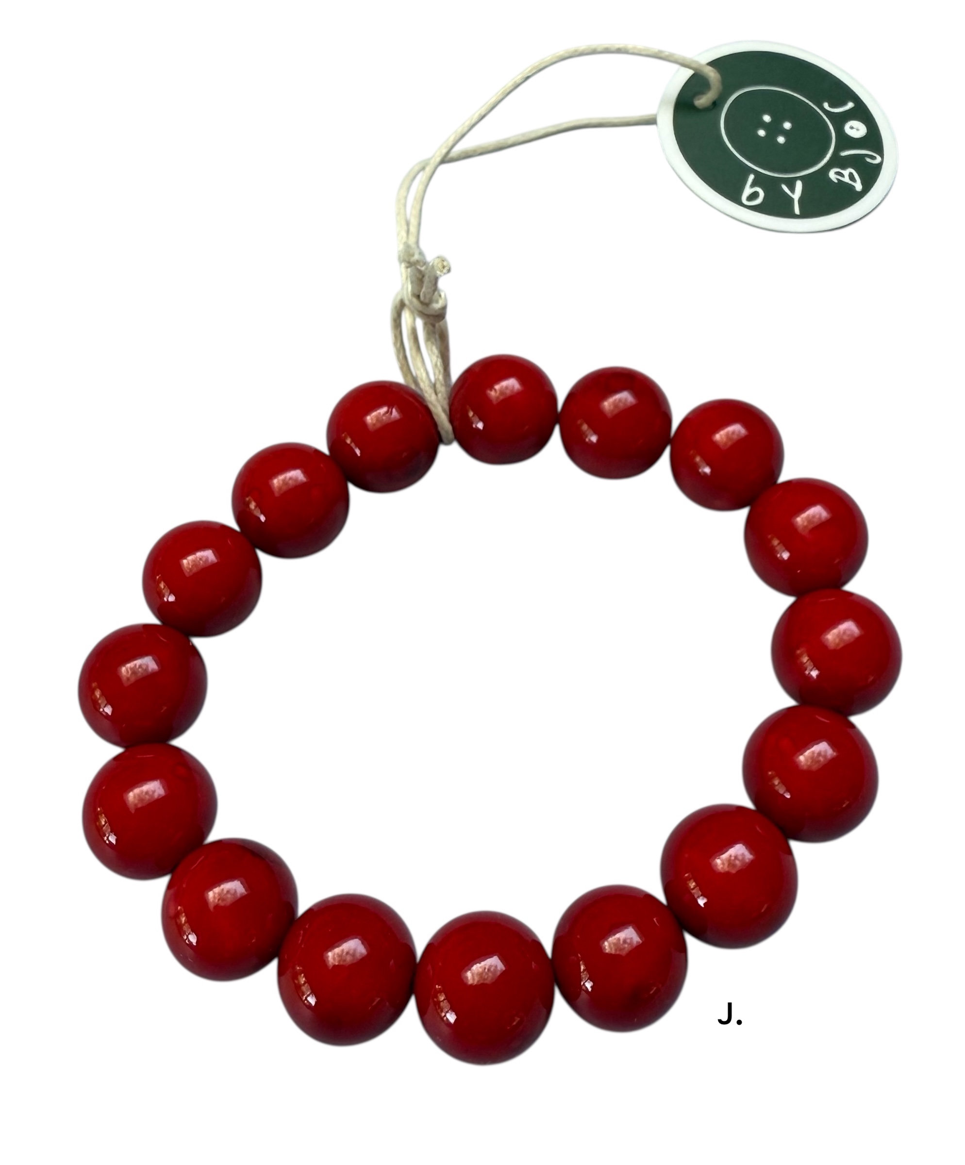 Bybjor Chunky Jade Beads Bracelet