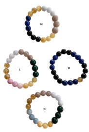 Bybjor Colorful Gemstone Beads Bracelet