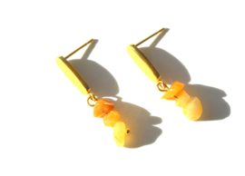 Jade Golden Earrings