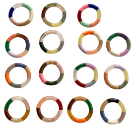 Bybjor Rainbow Bracelets Pakket 15 stuks "MIX"