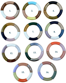 Bybjor Colorful Rainbow Bracelet Collection