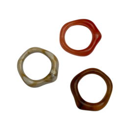Bybjor Organic Shape Resin Ring