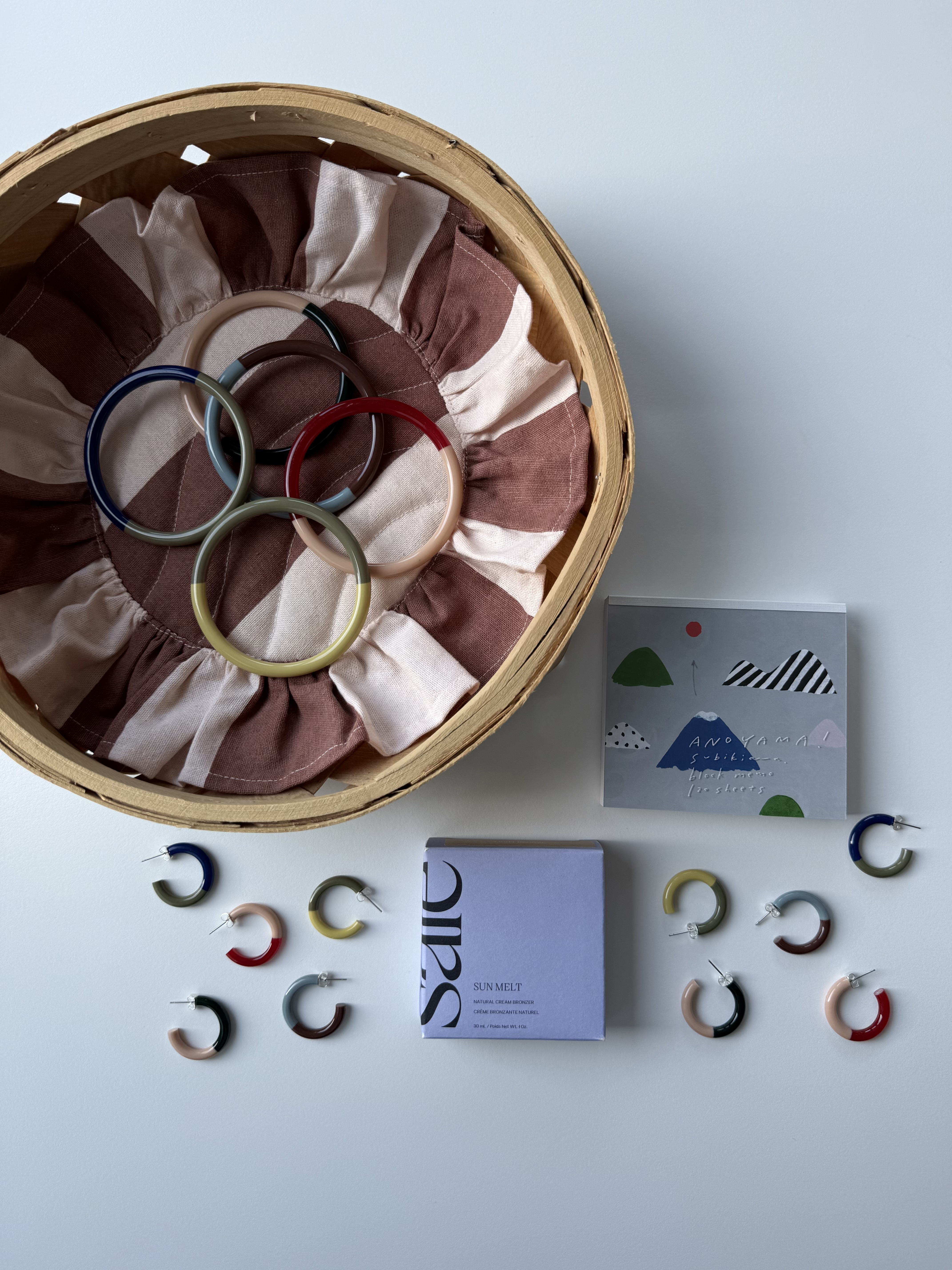 Bybjor Duo Color Hoop Earrings