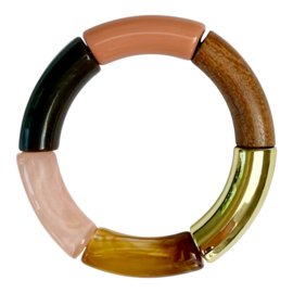 Bybjor "Color & Wood" Rainbow Bracelet Collection 07