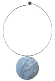 Bybjor Knot Choker & Shell Charm Necklace