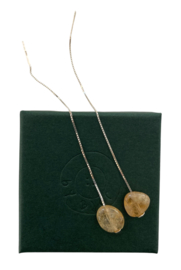Citrine Threader Earrings