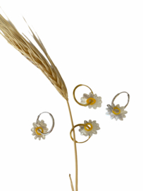 Daisy Golden Hoop Earrings