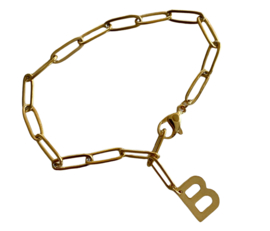 Bybjor Golden Charm & Chain Bracelet