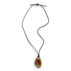 Bybjor Organic Shape Golden Charm Necklace