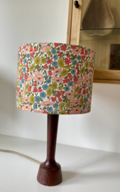 Liberty Colorful Flowers & Dark Wood Lamp