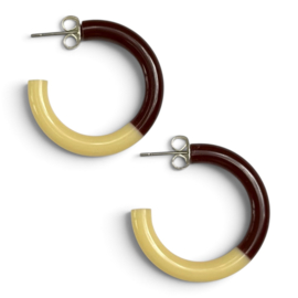 Bybjor Duo Color Hoop Earrings