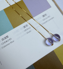 Bybjor Clear Lavender Sterling Threaders