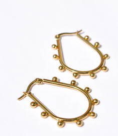 Kugler Golden Hoop Earrings