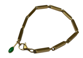 Golden Bar & Enamel Bracelet