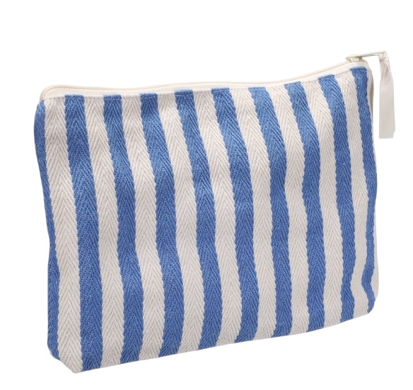 Toilet Bag Natural White-Lightblue