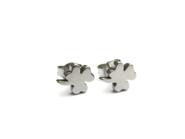 CLOVER earstuds silver