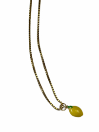 Golden Fresh Lemon Necklace