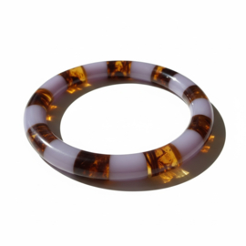 Bybjor Autumn Stripe Bangle Bracelet Lila-Brown