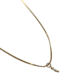 Bybjor Little Pearls Golden Necklace