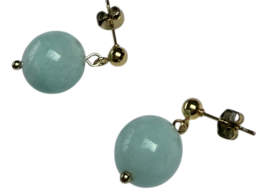 Colorful Jade Beads Earstuds