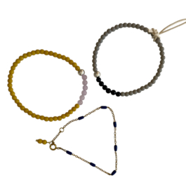 Bybjor Cobalt & Tube Bracelet