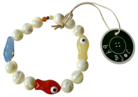 Bybjor "Fisk & Skal" Pastel Bracelet