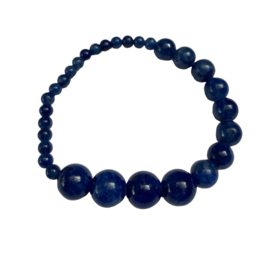 Bybjor Cobalt Gemstone Beads Bracelet