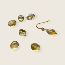 Bybjor Citrine Lucky Golden Earrings