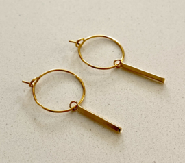 Little Hoops Bar Earrings