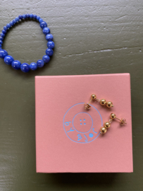 Bybjor Cobalt Gemstone Beads Bracelet
