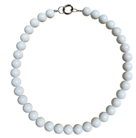 Bybjor Chunky Jade White Beads Necklace