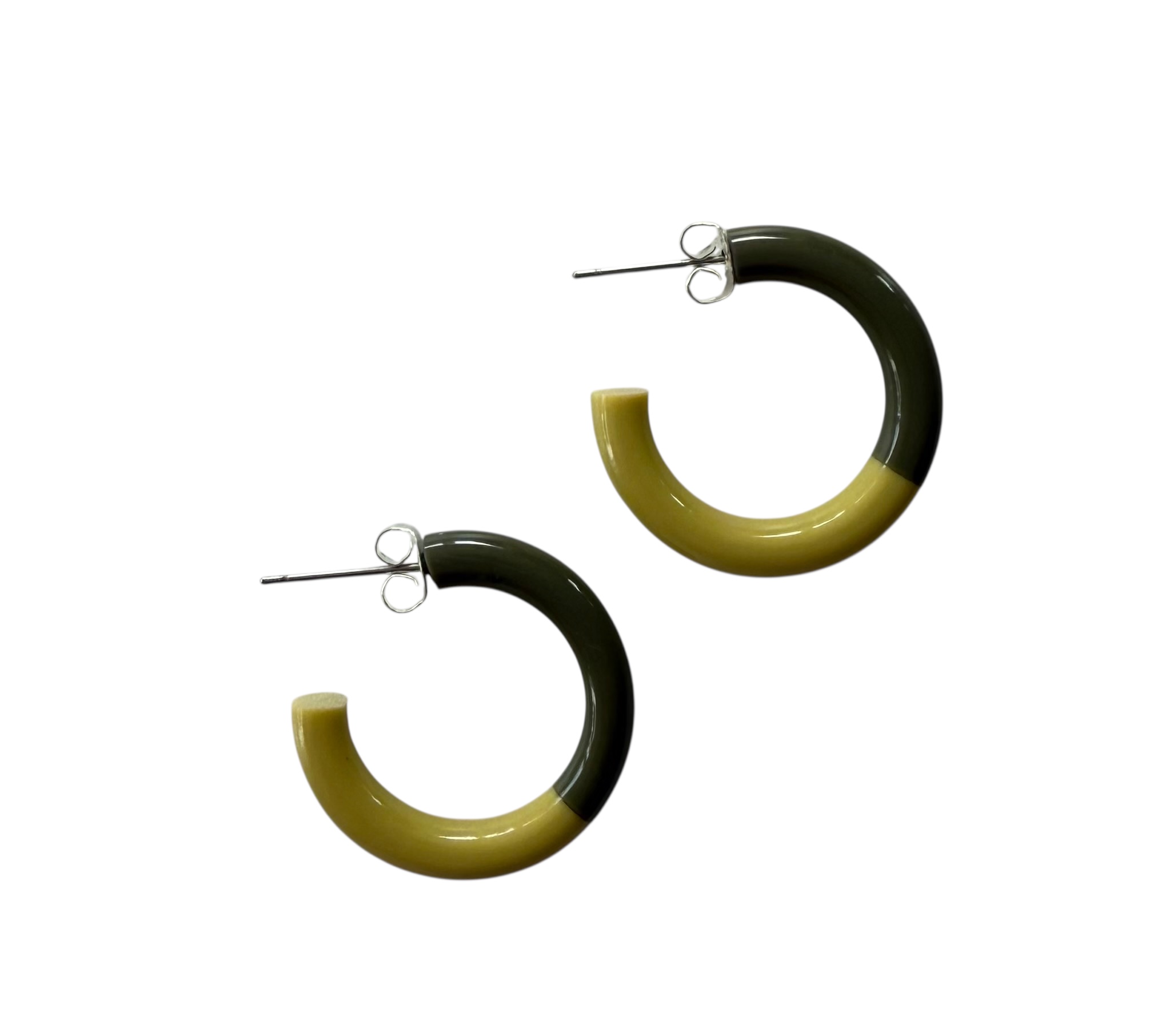 Bybjor Duo Color Hoop Earrings