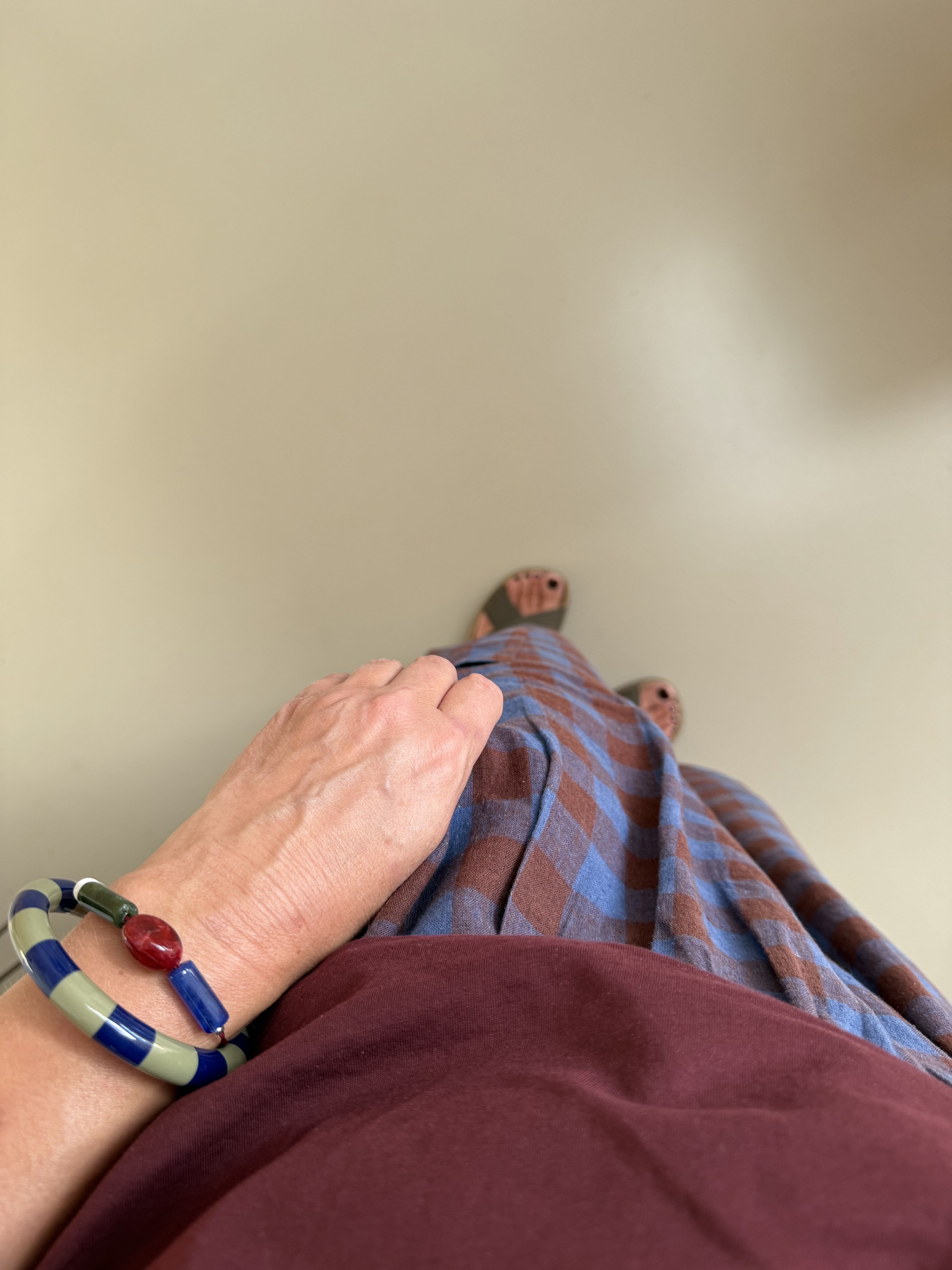Bybjor Cord & Pebble Tube Bracelet