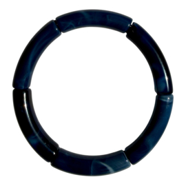Bybjor "Small "Colorful Rainbow Bracelet Collection Darkblue-Marble