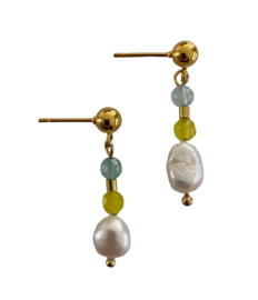 Bybjor Sunny Colorful Pearl Earrings