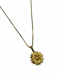 Golden Flower Power Necklace