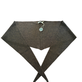 Bybjor Merino Wool Large Scarf "Brown-Melange"
