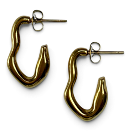 Bybjor Golden Wave Earstuds