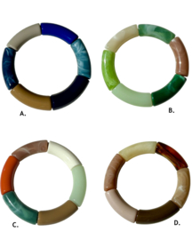 Bybjor Colorful & Marble Rainbow Bracelet Collection