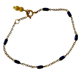 Bybjor Cobalt & Tube Bracelet