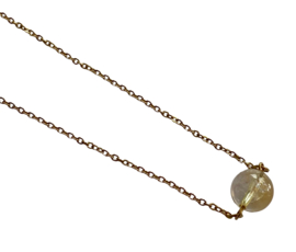 Citrine Golden Necklace