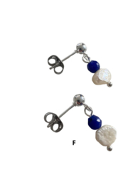 Pearl & Stone Golden Earstuds