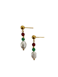 Bybjor Sunny Colorful Pearl Earrings