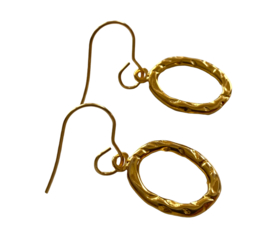 Bybjor Structure Golden Earrings