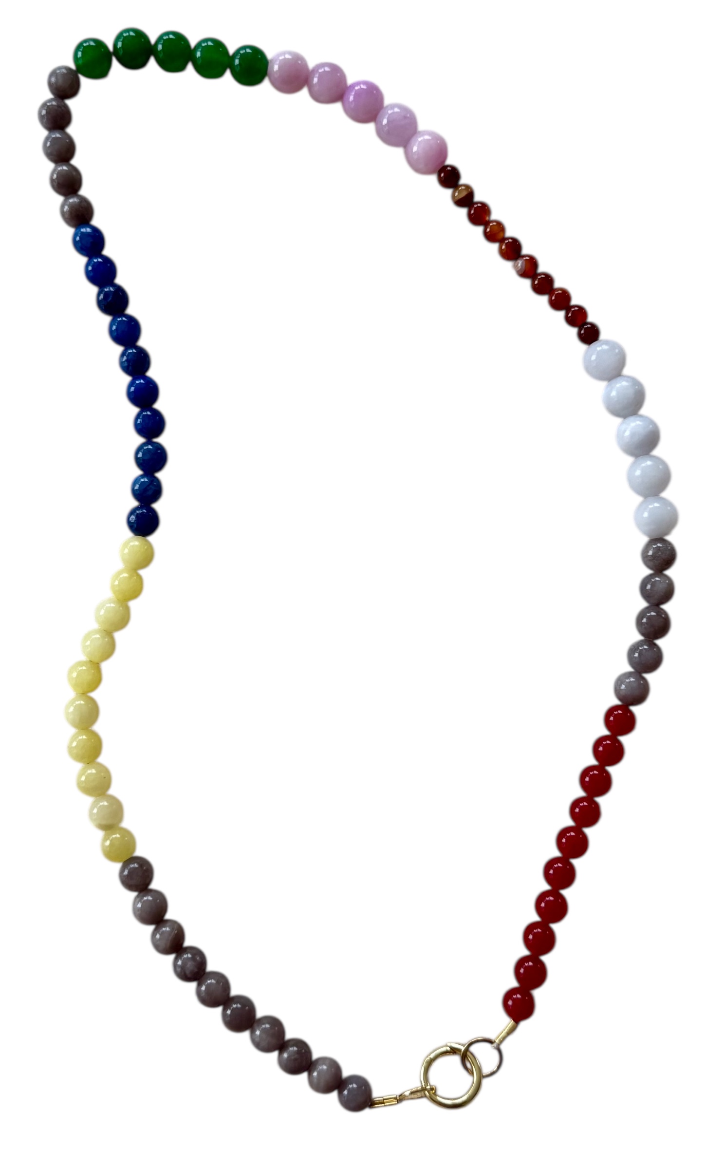 Bybjor Colorful Jade & Agate Necklace