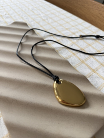 Bybjor Organic Shape Golden Charm Necklace